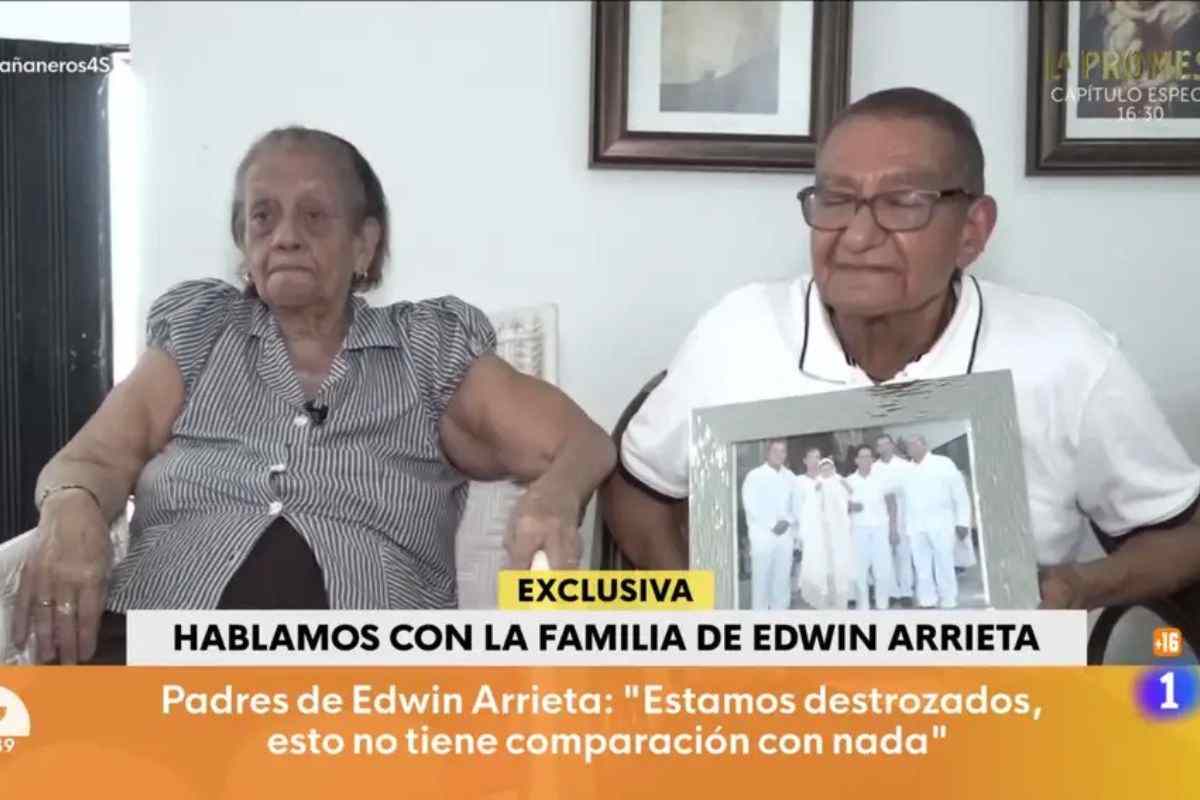 Los padres de Edwin Arrieta